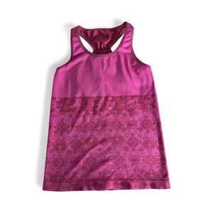 Reebok Crossfit Wms Med Seamless Active Racerback Tank Top Hot Pink Magenta boho